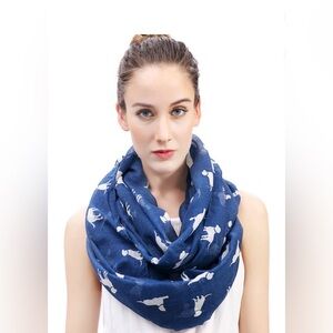 Lina & Lily Labrador Retriever Dog Print Women's Infinity Scarf Lightweight
